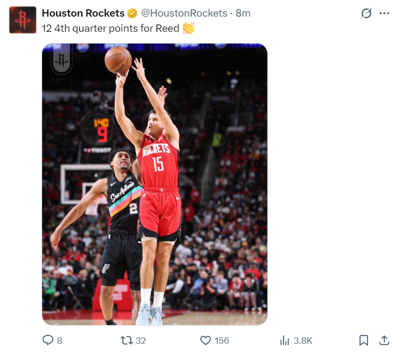 世界杯官方正版-谢泼德末节12分登全美热搜！火箭官方为他鼓掌 休媒盼给核心地位